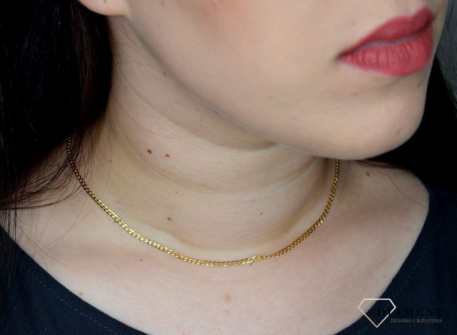 Złoty łańcuszek 333 pancerka 2,5 mm DIA-LAN-3172-333 2,5mm (1).jpg